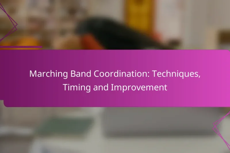 Marching Band Coordination: Techniques, Timing and Improvement