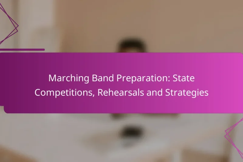 Marching Band Preparation: State Competitions, Rehearsals and Strategies