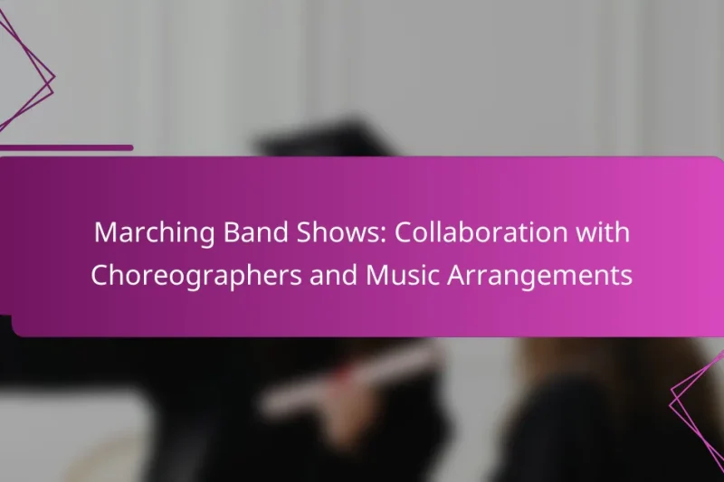 Marching Band Shows: Collaboration with Choreographers and Music Arrangements