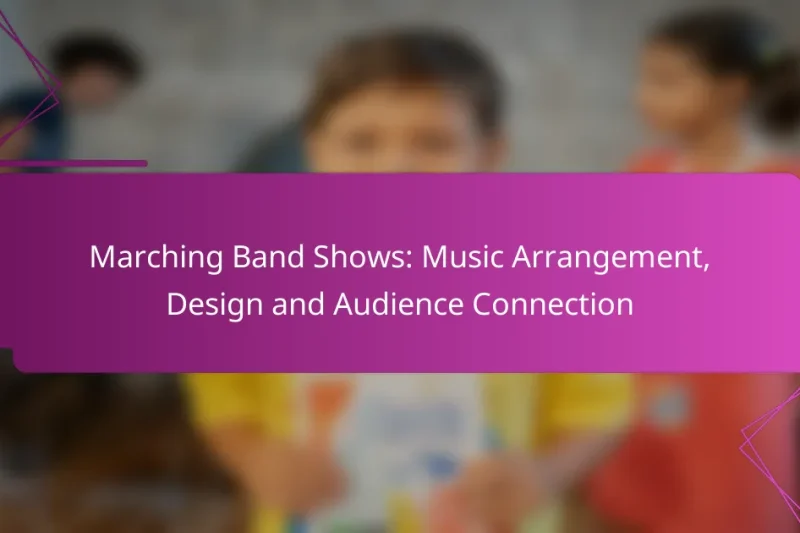 Marching Band Shows: Music Arrangement, Design and Audience Connection